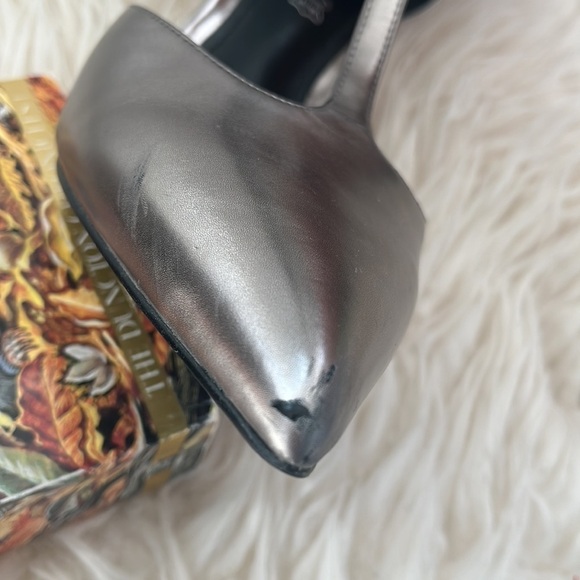 ALDO METALLIC SILVER 4 INCHES HEELS SIZE 8.5 - Picture 10 of 14